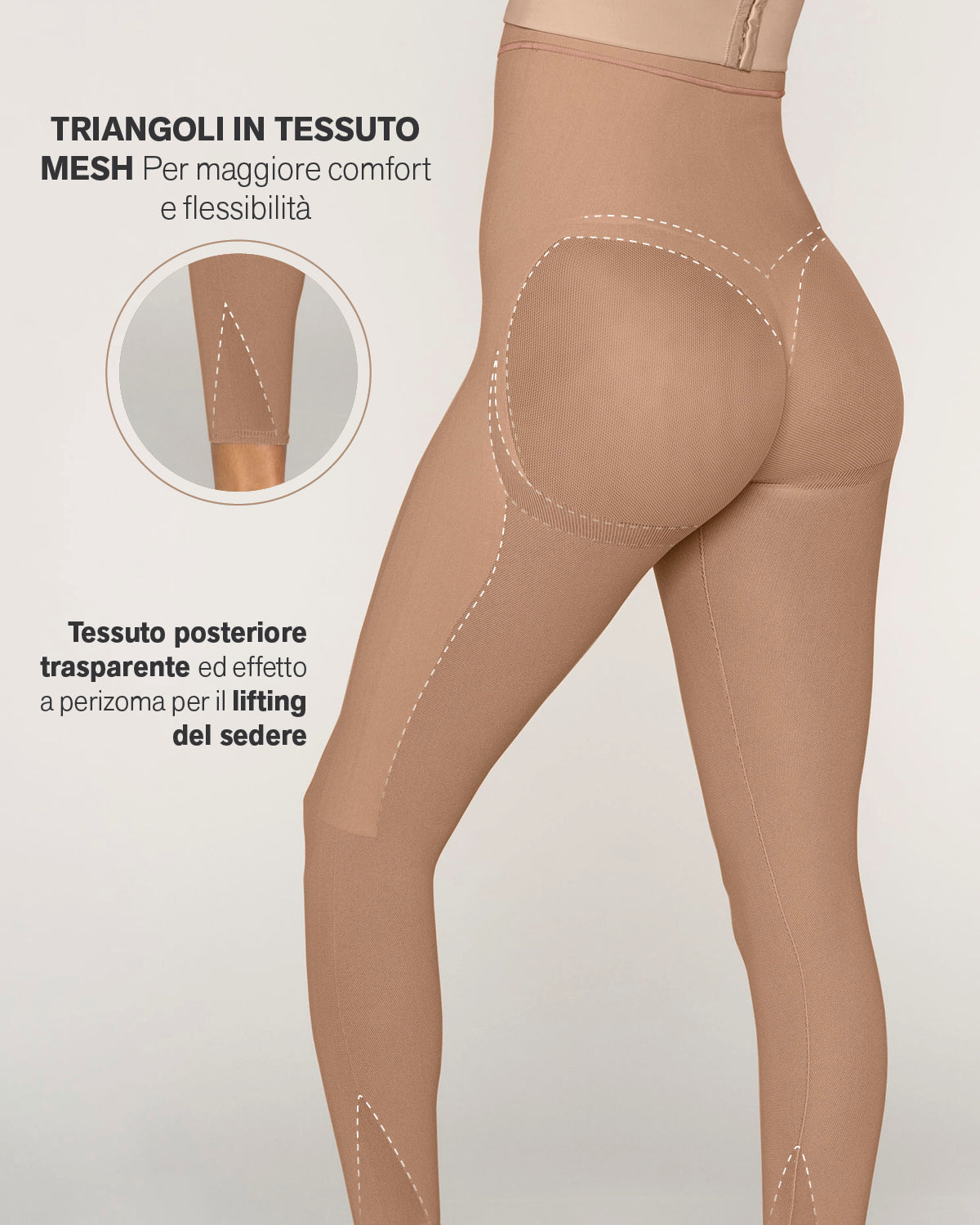 Body pecho libre invisible, con compresión de piernas y realce de glúteos#all_variants