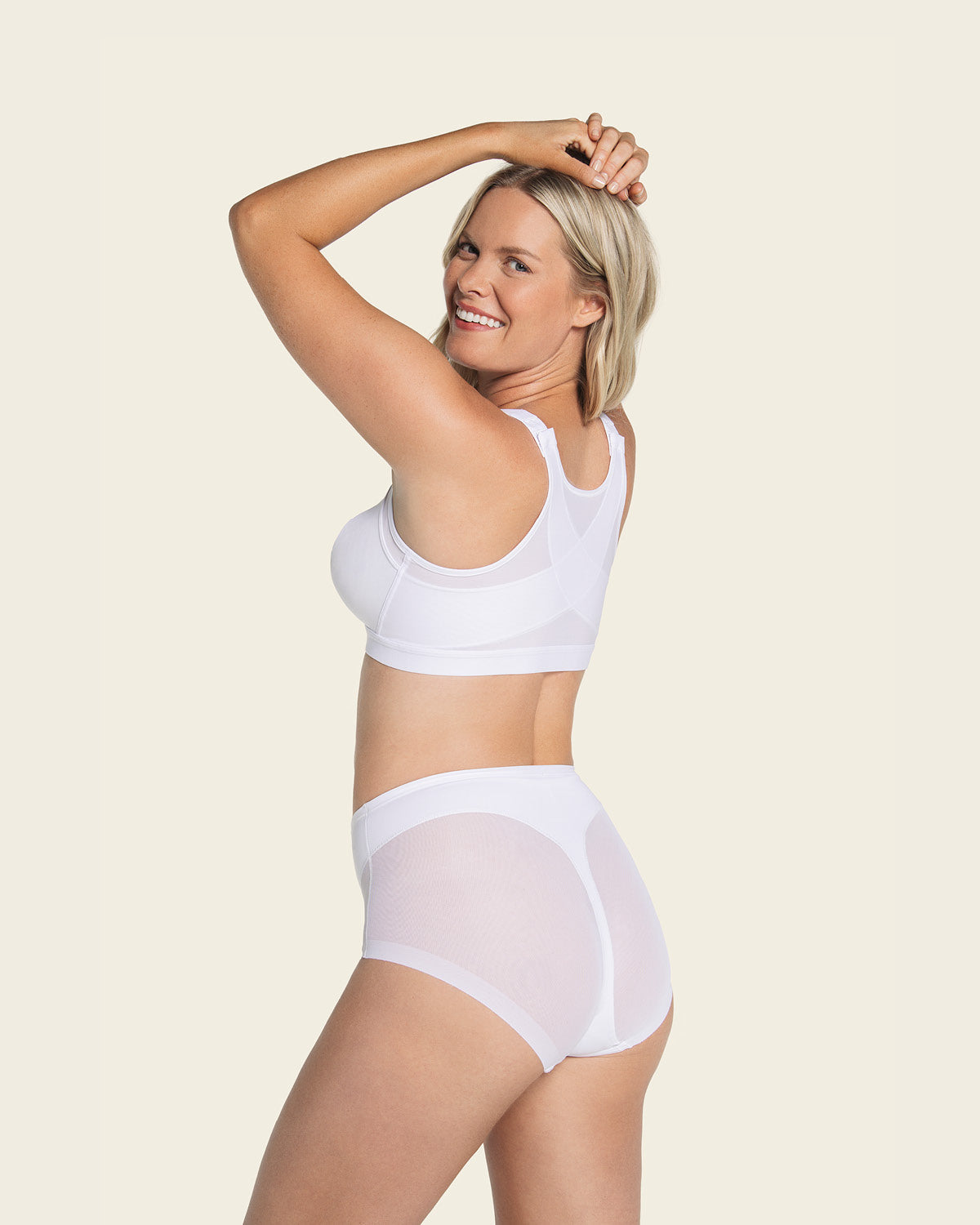 Sujetador facilitador de postura con control de volumen del pecho multi/Functional#color_000-blanco