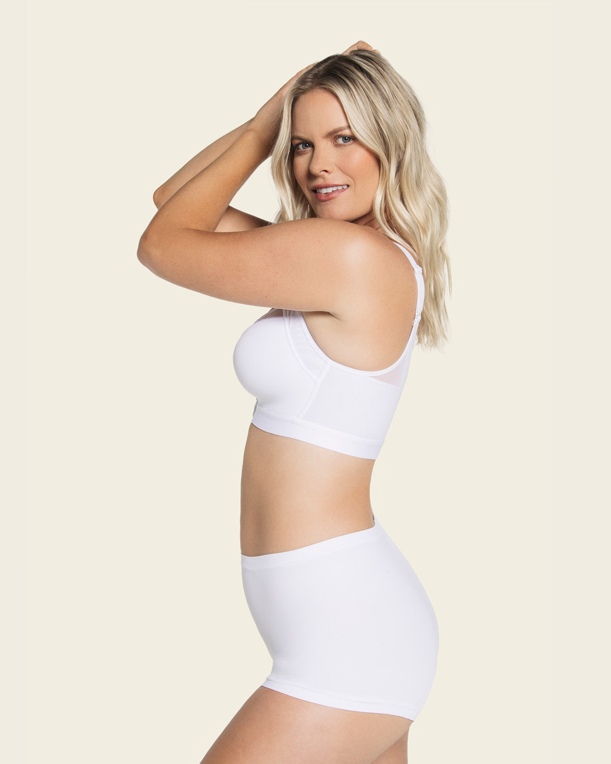 Sujetador facilitador de postura con copas en espuma multibenefit#color_000-blanco