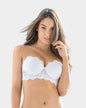 Sujetador tipo bustier de push up suave#color_000-blanco