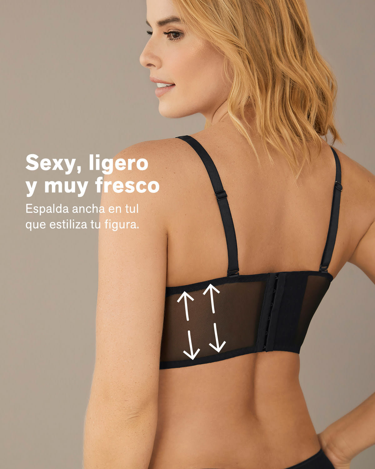 Sujetador tipo bralette en encaje y transparencias#all_variants