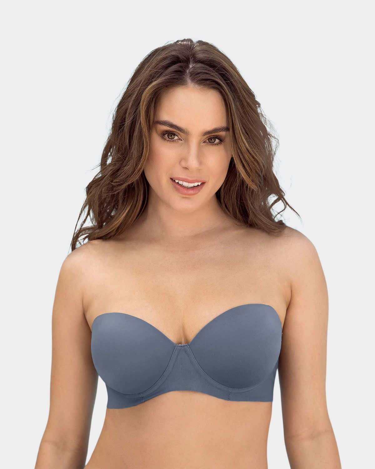 Sujetador sin tirantes antideslizante push up#color_457-azul-hortensia