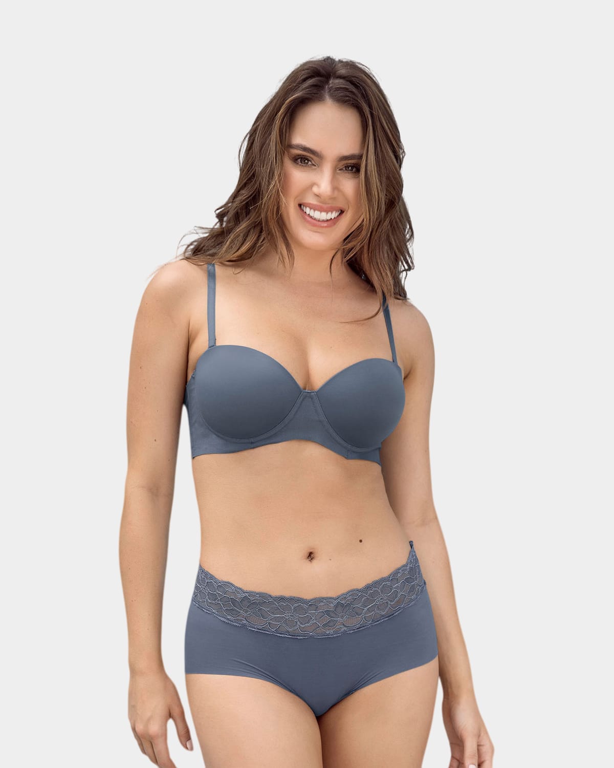 Sujetador sin tirantes antideslizante push up#color_457-azul-hortensia