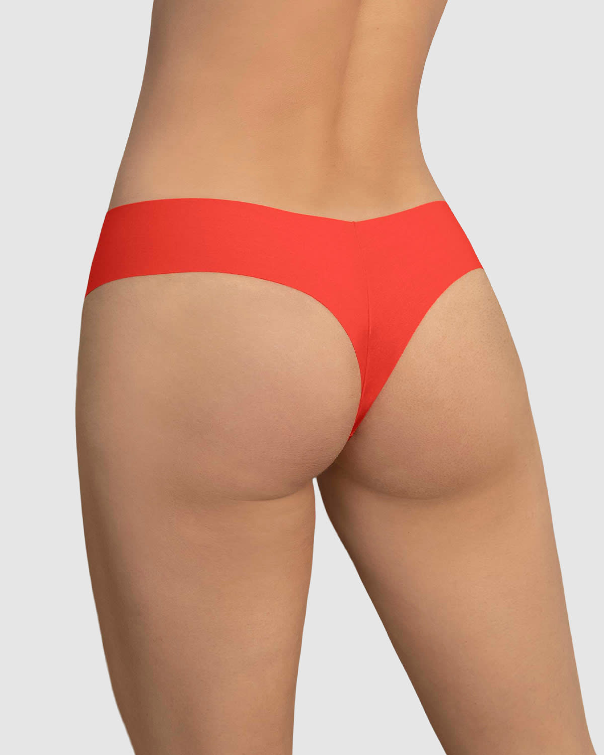 Braga tanga invisible ultraplana sin elásticos y de pocas costuras#color_213-naranja