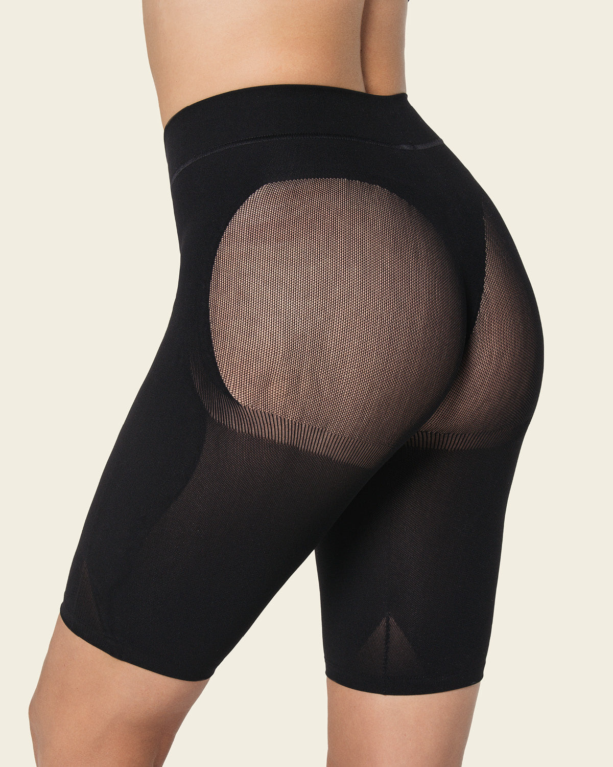 Braga faja seamless con efecto levanta glúteos#color_700-negro