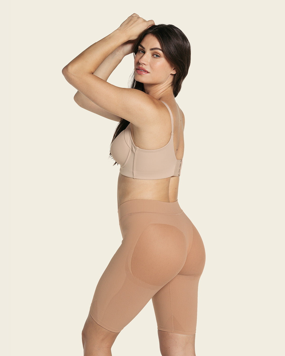 Braga faja seamless con efecto levanta glúteos#color_852-beige