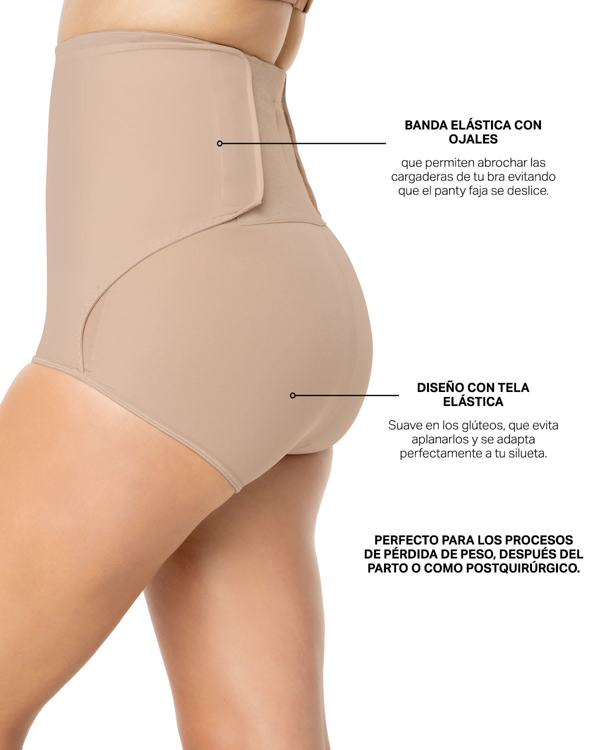 Braga faja postparto y postquirúrgico con mayor cubrimiento de abdomen#all_variants