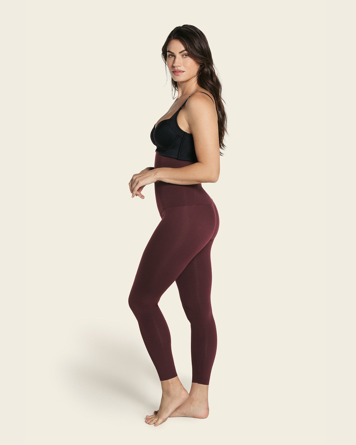 Legging de tiro alto con control fuerte de abdomen#color_320-vino