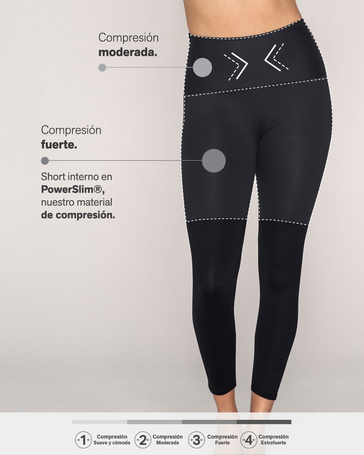 Legging de control con short interno levanta glúteos#all_variants