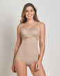 Braguita faja de tiro alto con control moderado en abdomen y espalda#color_802-beige