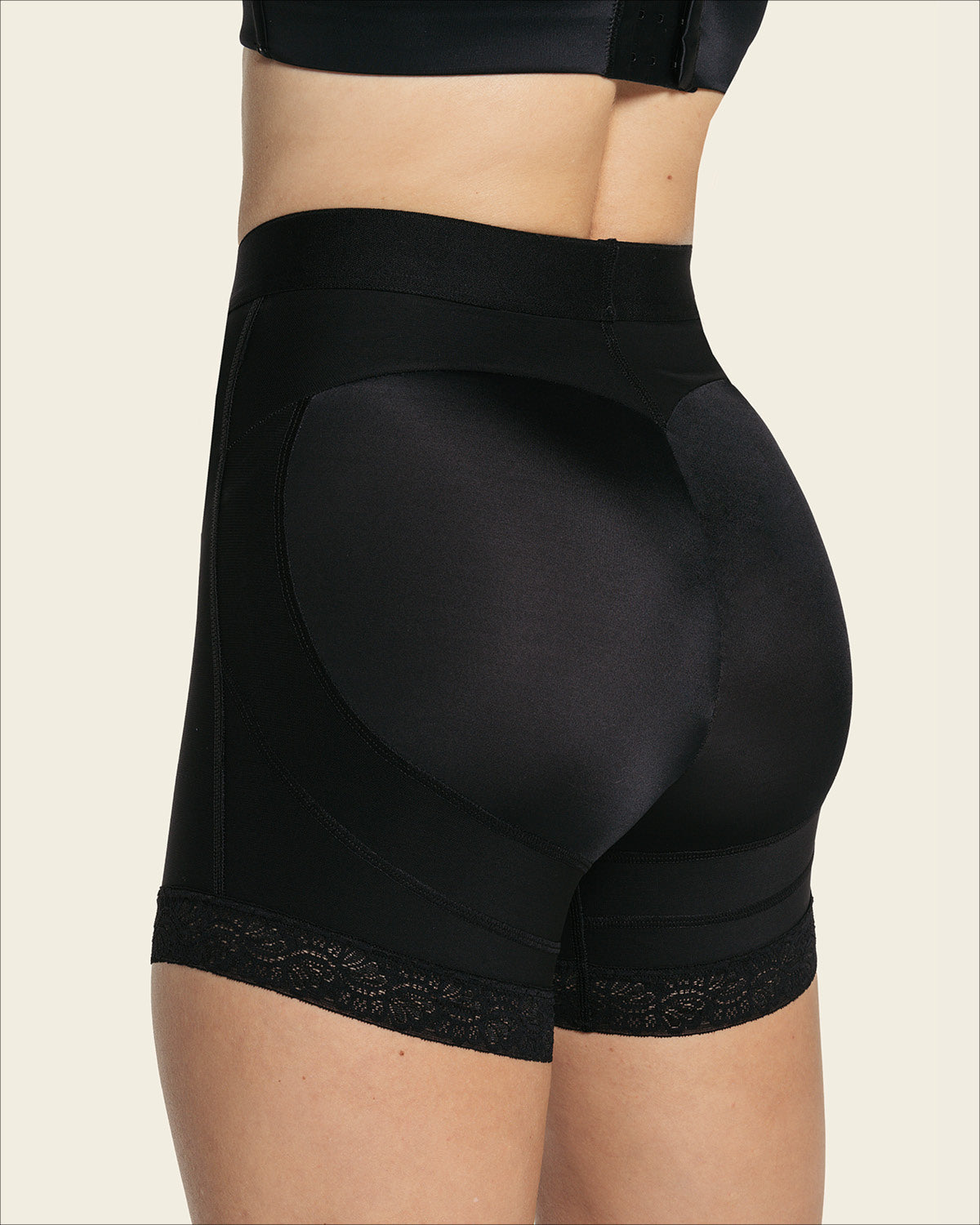 Braga faja tipo short levanta glúteos#color_700-negro