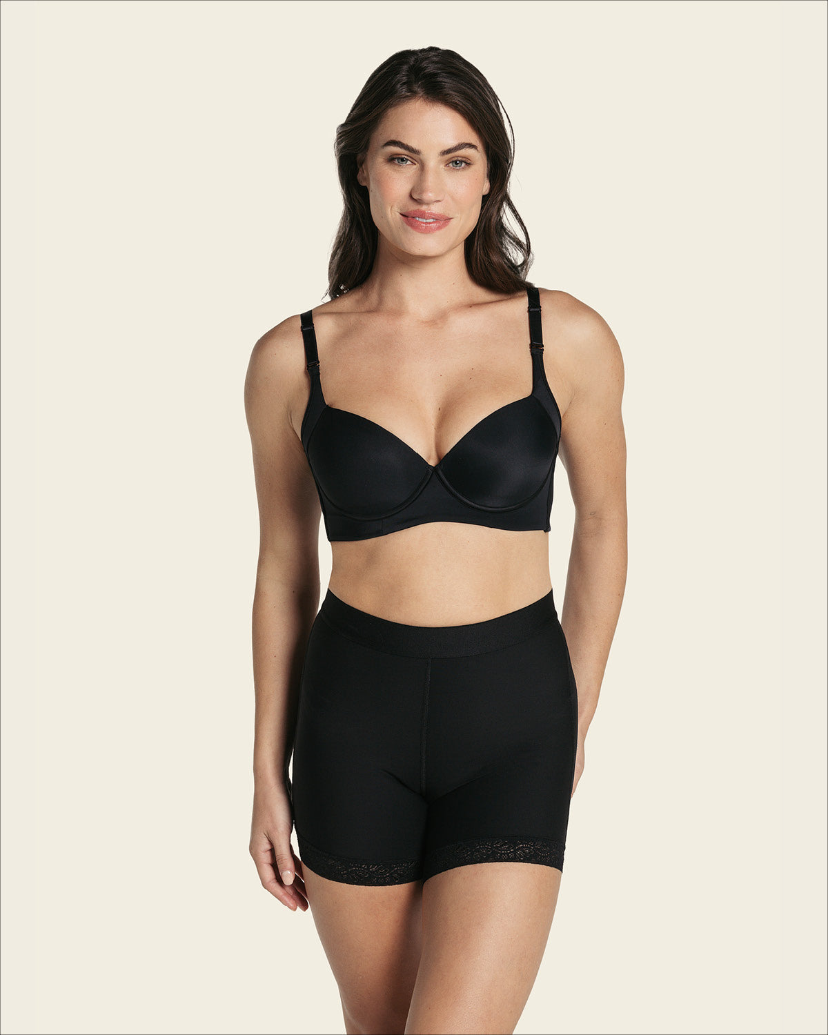 Braga faja tipo short levanta glúteos#color_700-negro