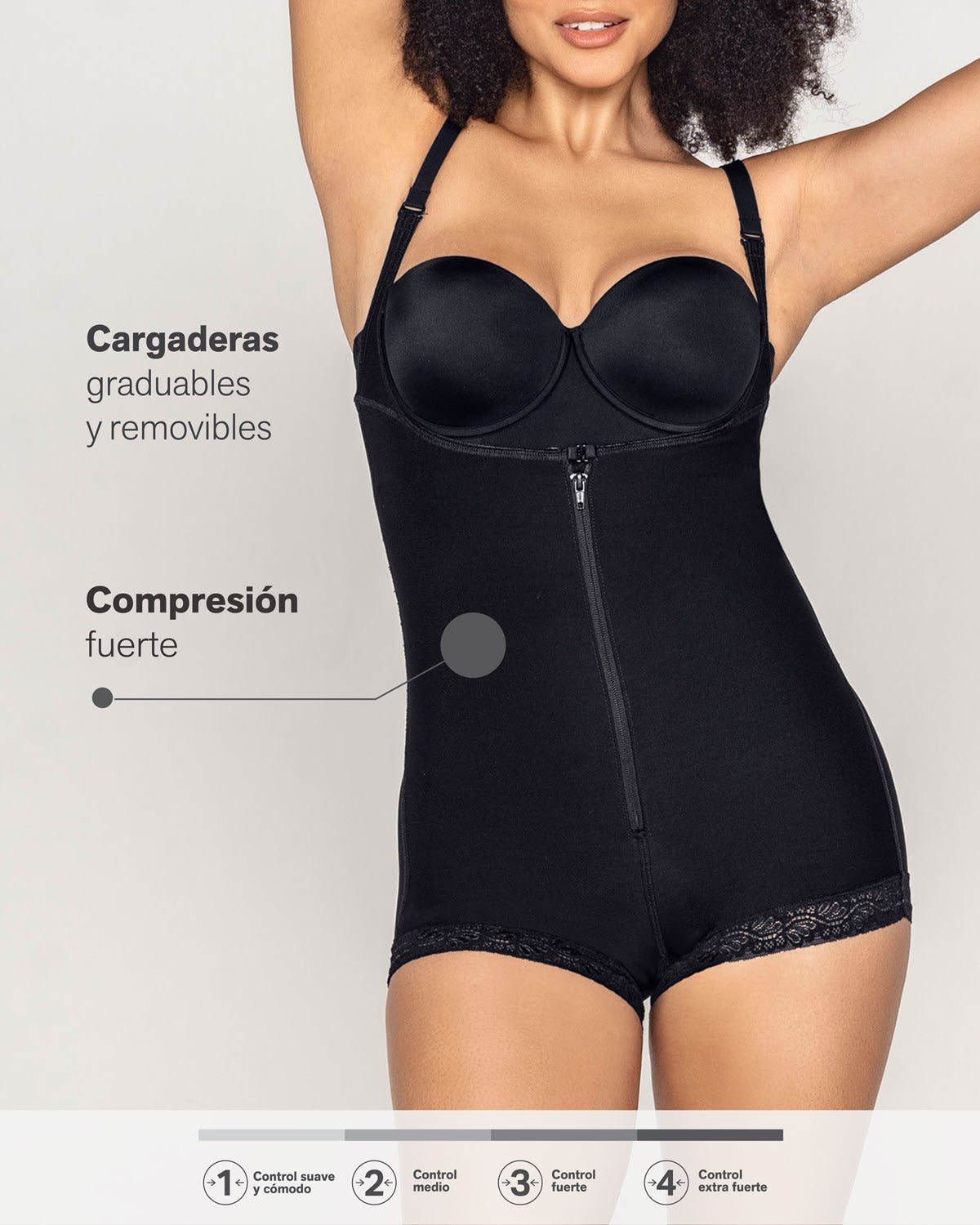 Faja estilo body reductor de medidas con realce de glúteos#all_variants