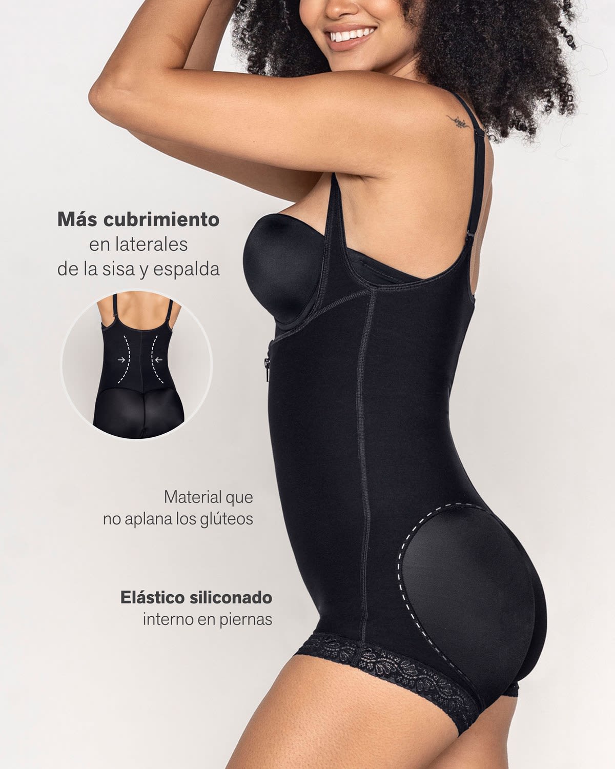 Faja estilo body reductor de medidas con realce de glúteos#all_variants