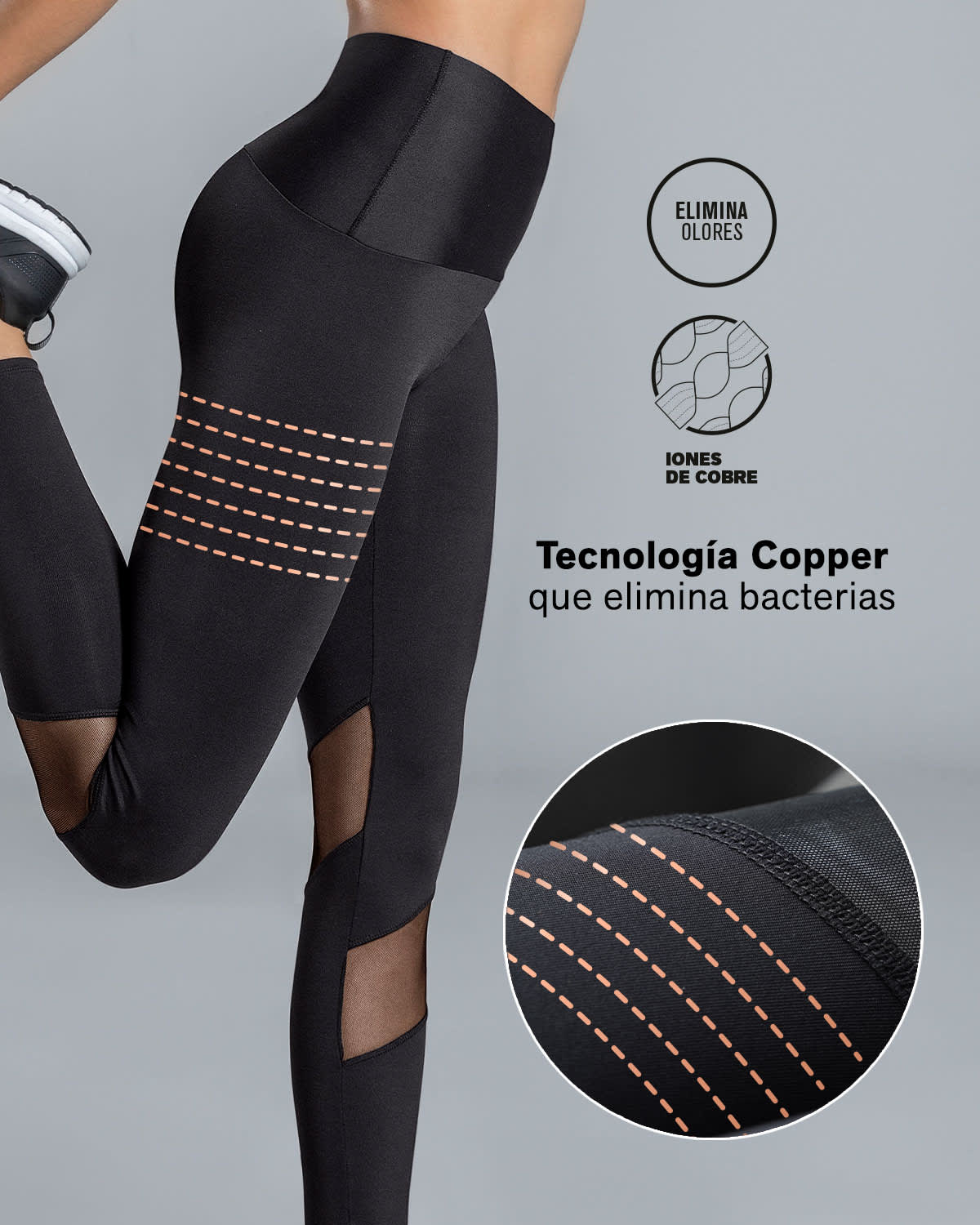 Legging de control con transparencias y material de secado rápido#all_variants