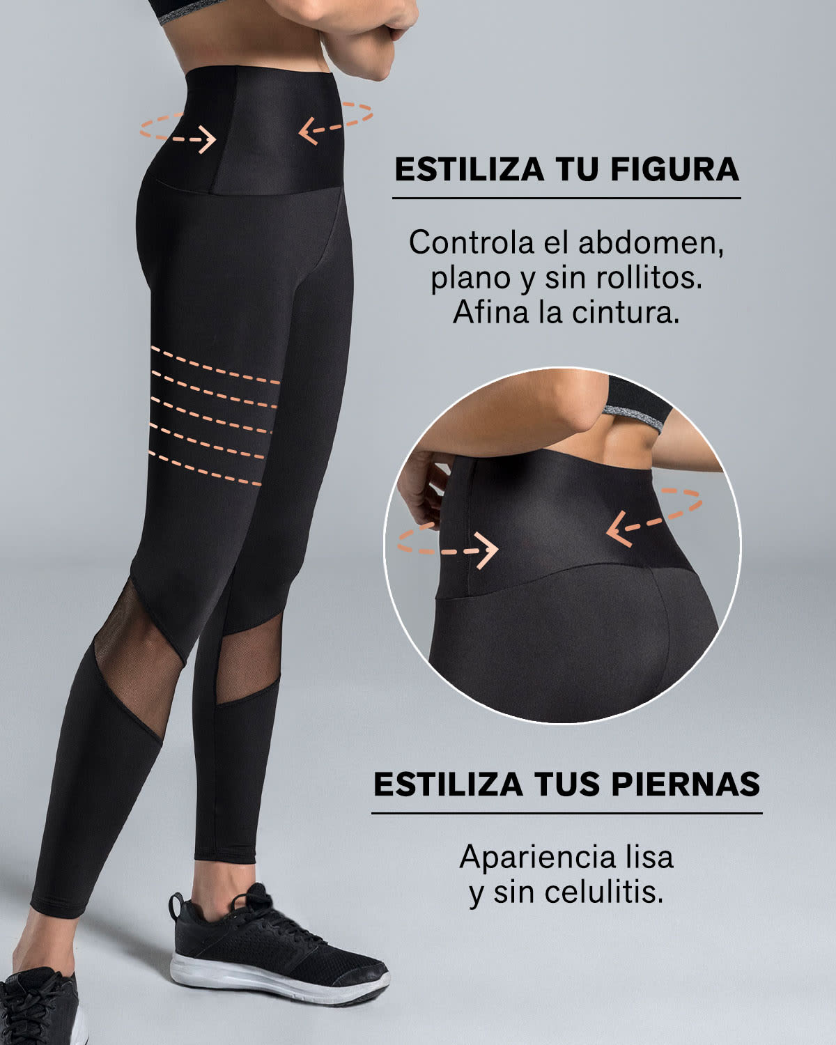 Legging de control con transparencias y material de secado rápido#all_variants