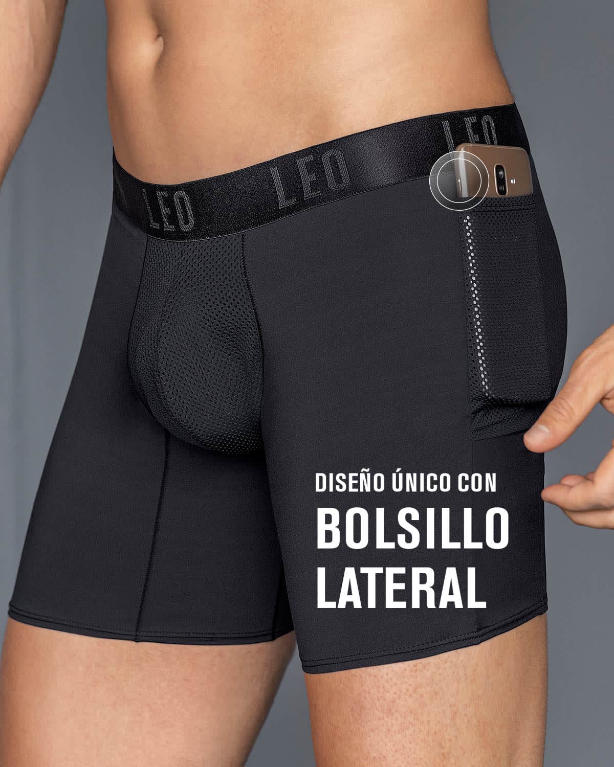 Bóxer deportivo con bolsillo lateral#all_variants