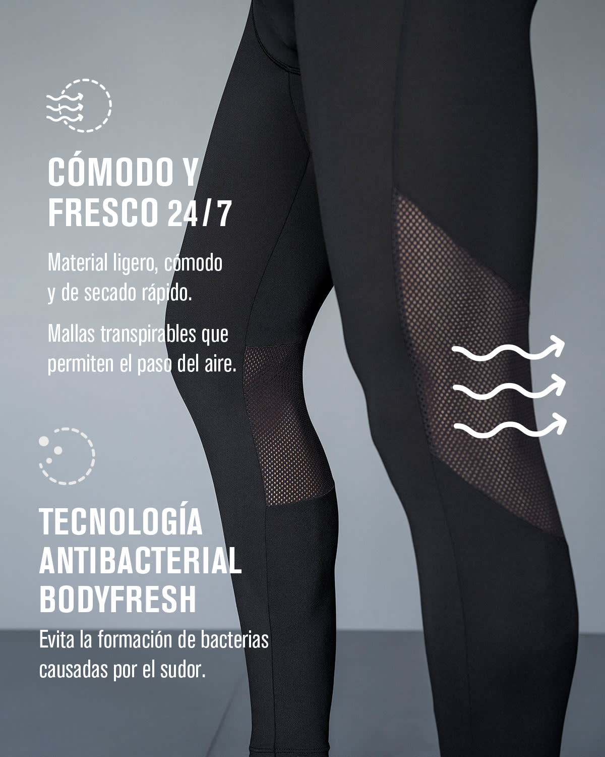 Licra deportiva para hombre con mallas transpirables#all_variants