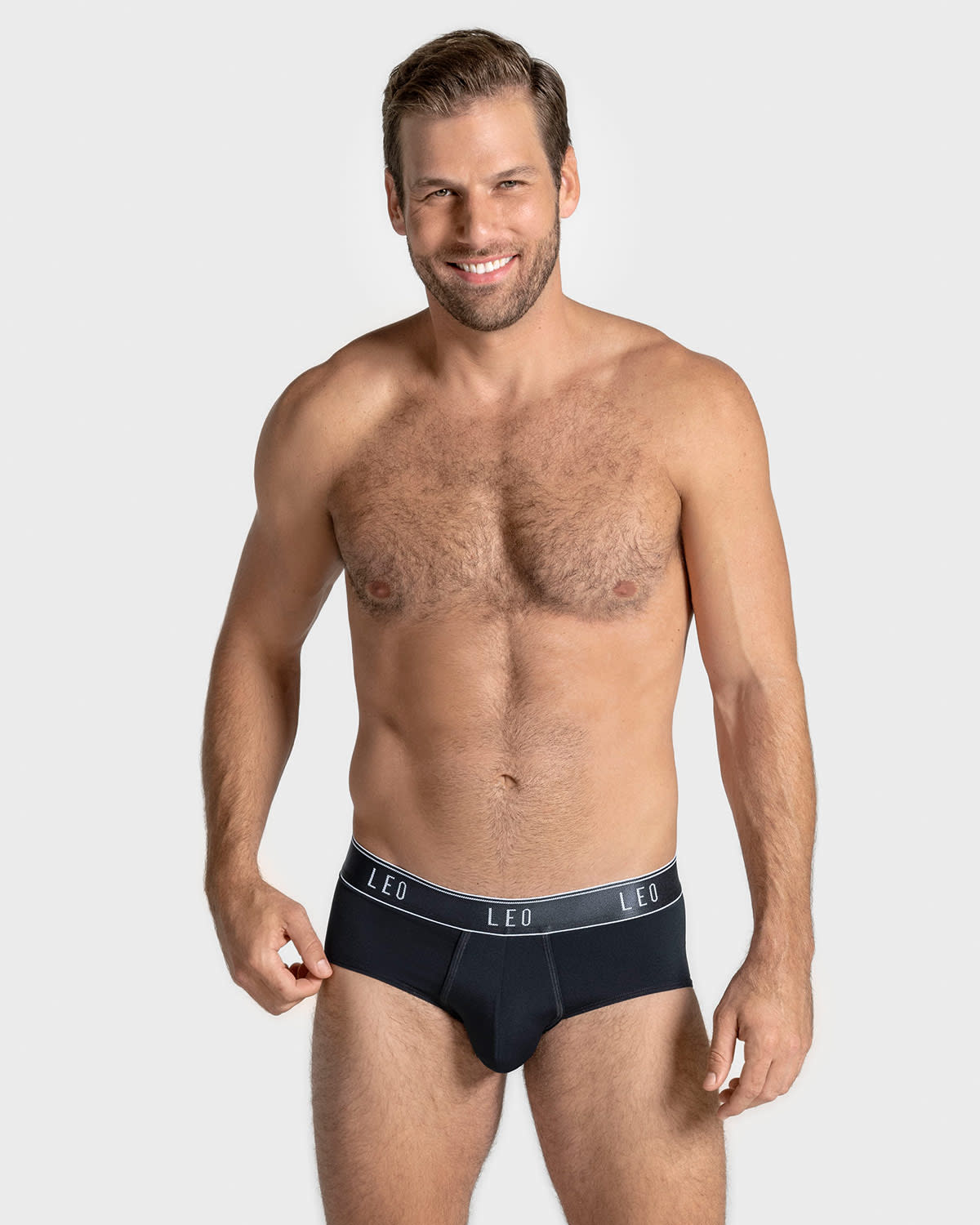 Bóxer brief tipo calzoncillo en microfibra con diseño frontal ergonómico#color_700-negro