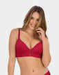 Sujetador memory bustier triangular de push-up alto y buen cubrimiento#color_309-rojo