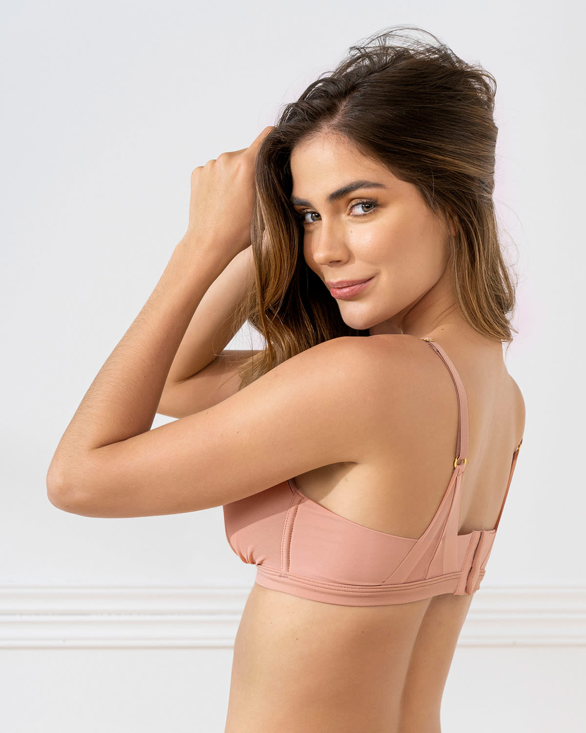 Sujetador ultraliviano sin aro con copas en espuma y tul sexy fresh bra#color_a18-rosado-claro