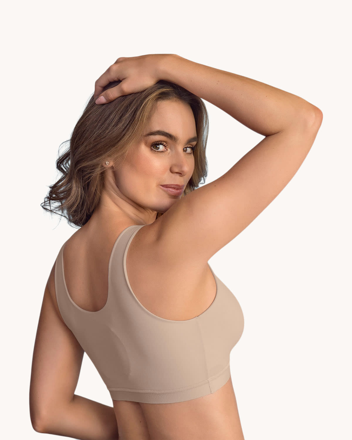 Top talla única ultra cómodo con bolsillo interno para guardarlo Pocket Bra#color_802-habano-claro