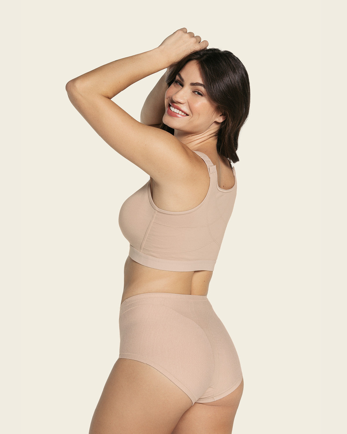 Sujetador tipo top multiusos en algodón all in one bra#color_802-habano-claro