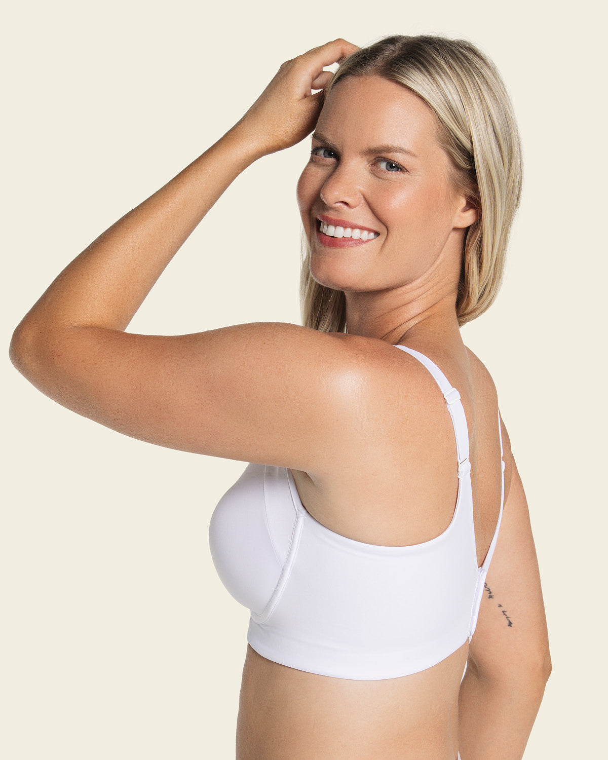 Sujetador sin aro ultracomodo de alto soporte y cubrimiento everyday bra#color_000-blanco