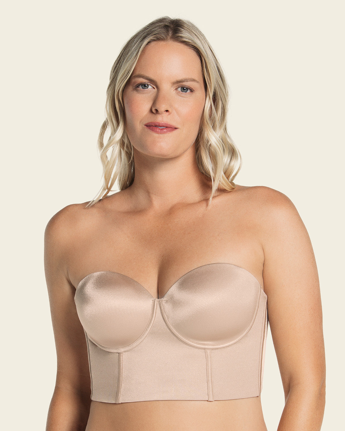 Sujetador tipo bustier ideal sin tirantes#color_802-habano-claro