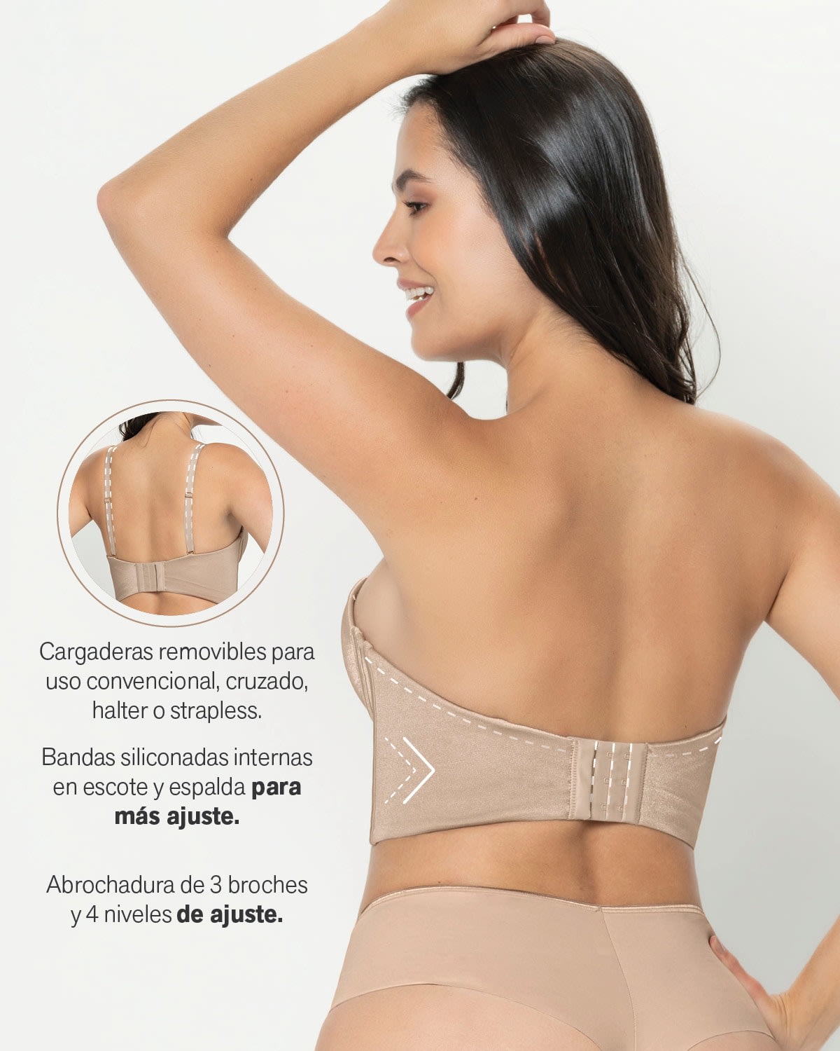 Sujetador tipo bustier ideal sin tirantes#all_variants