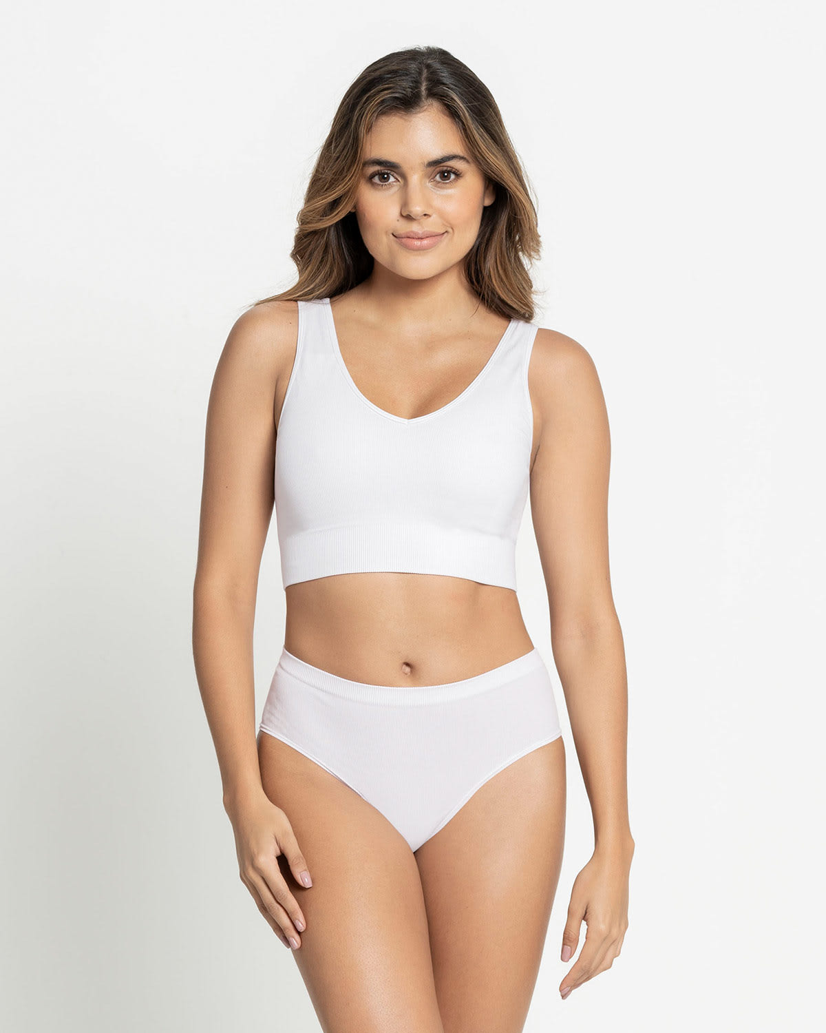 Top seamless de copas extraibles sin costuras#color_000-blanco