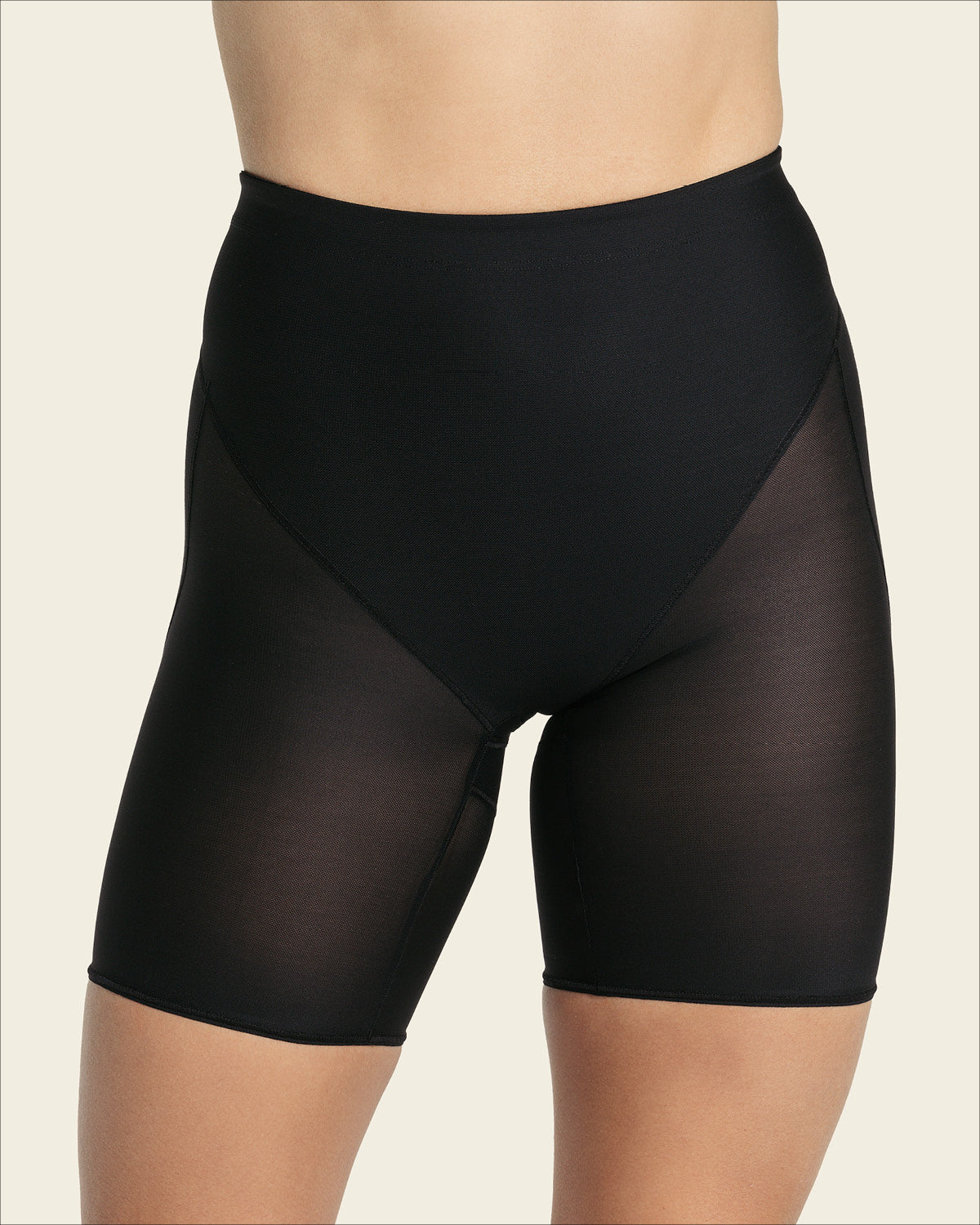 Braga faja tipo short levanta glúteos de control en abdomen#color_700-negro
