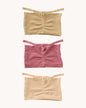 Paquete x 3 cómodos tops sin aro#color_s32-rosado-habano-beige-verdoso