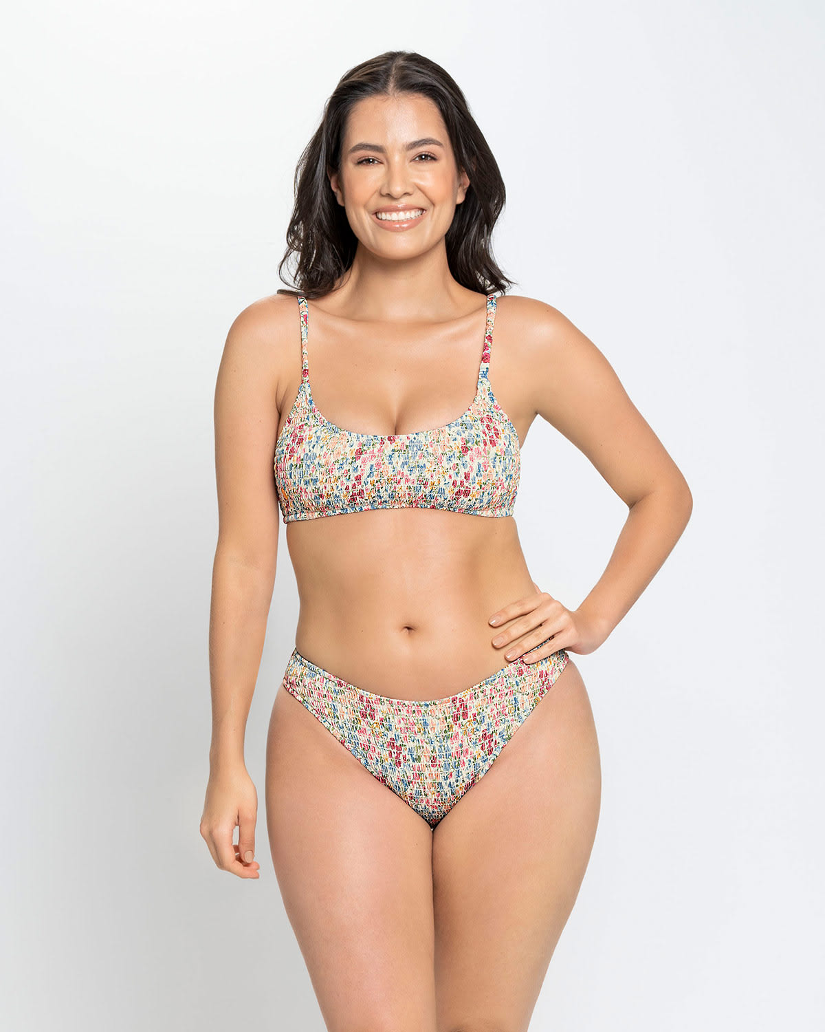 Braga de bikini BIO-PET con nido de abeja#color_018-estampado-mini-print