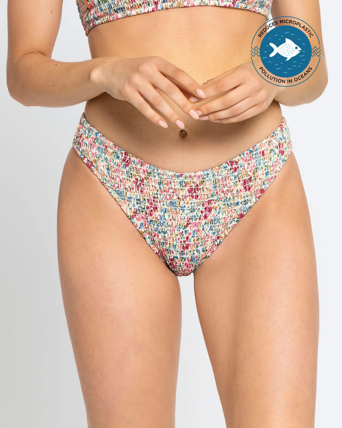 Braga de bikini BIO-PET con nido de abeja#color_018-estampado-mini-print