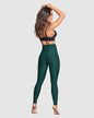 Legging control fuerte de abdomen textura acanalada#color_666-verde