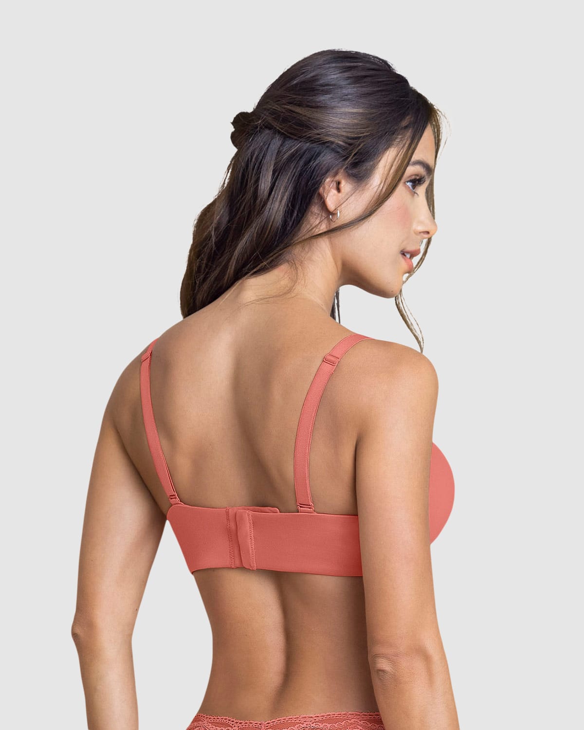 Sujetador triangular de push up alto#color_204-coral