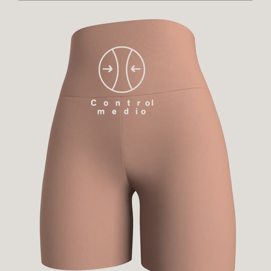 Short de control moderado aspecto invisible con fajón antideslizante#all_variants